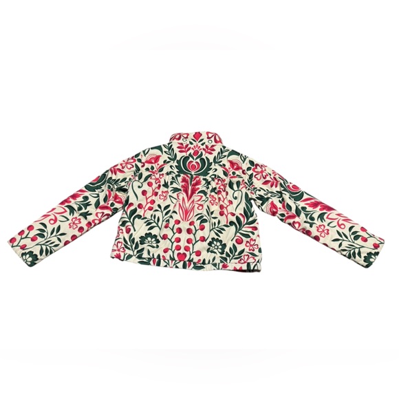 Women’s By ANTHROPOLOGIE Floral Puffer winter coat Jacket size X small - Picture 5 of 9